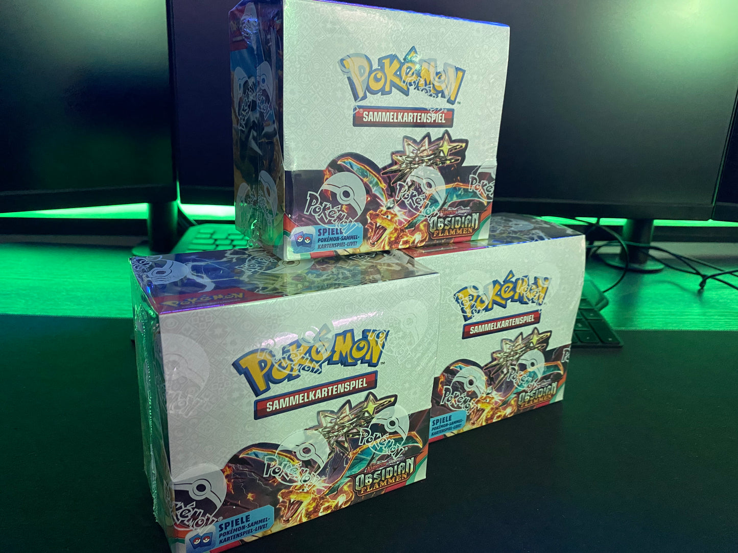Pokémon KP03 Karmesin und Purpur Obsidian Flammen - 36er Booster Display