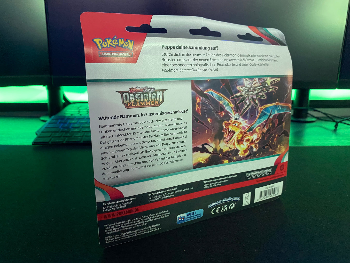 Pokémon KP03 Karmesin und Purpur - 3-Pack Blister Evoli