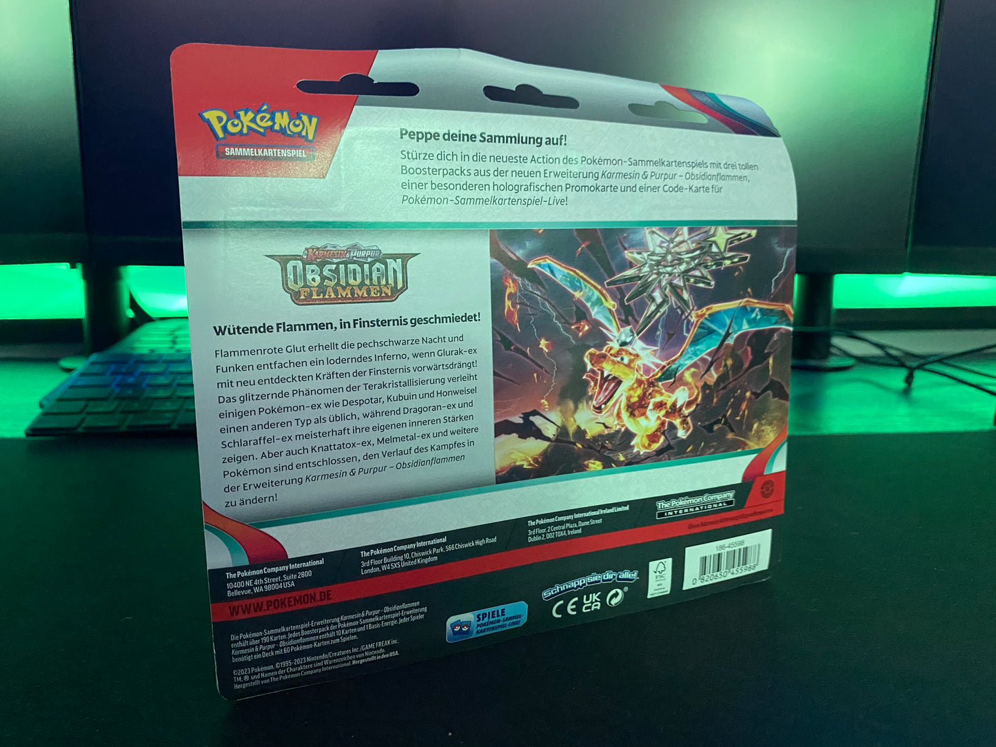Pokémon KP03 Karmesin und Purpur - 3-Pack Blister Friedwuff