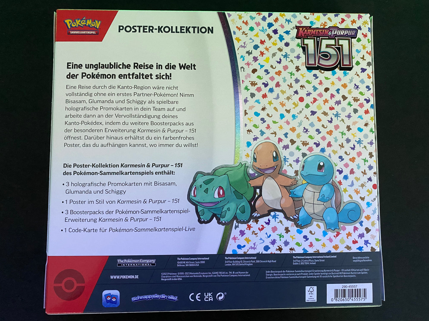 Karmesin & Purpur Pokemon 151 Poster Kollektion