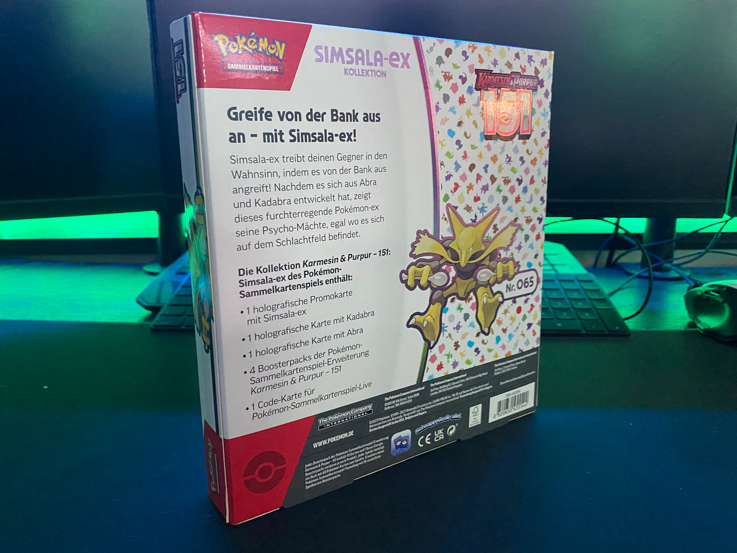 Karmesin & Purpur Pokemon 151 Simsala ex Kollektion