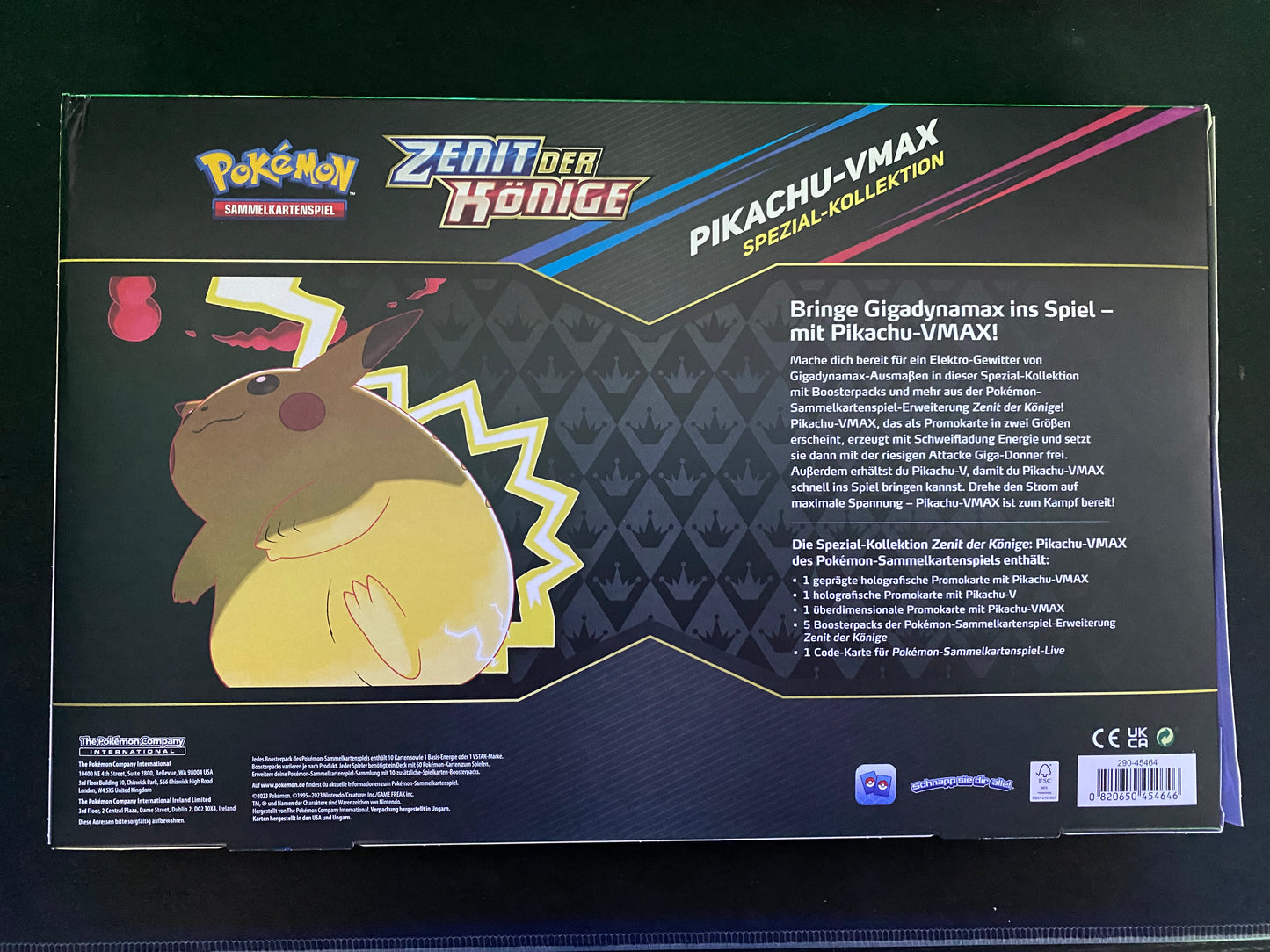 Pokémon SWSH12.5 Zenit der Könige - Pikachu VMAX Spezial-Kollektion