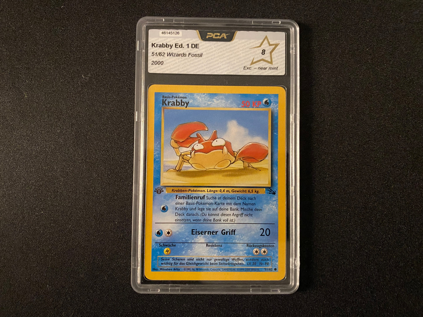 Krabby 51/62 - Fossil - 1. Edition - PCA 8