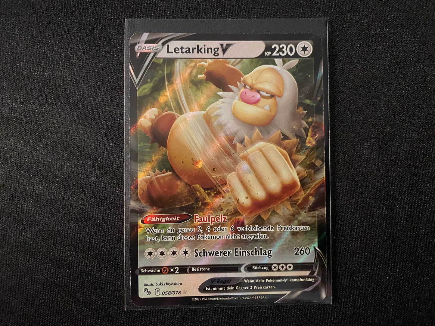 Pokemon GO Letarking V Deutsch 058/078 Near Mint - Boosterfrisch