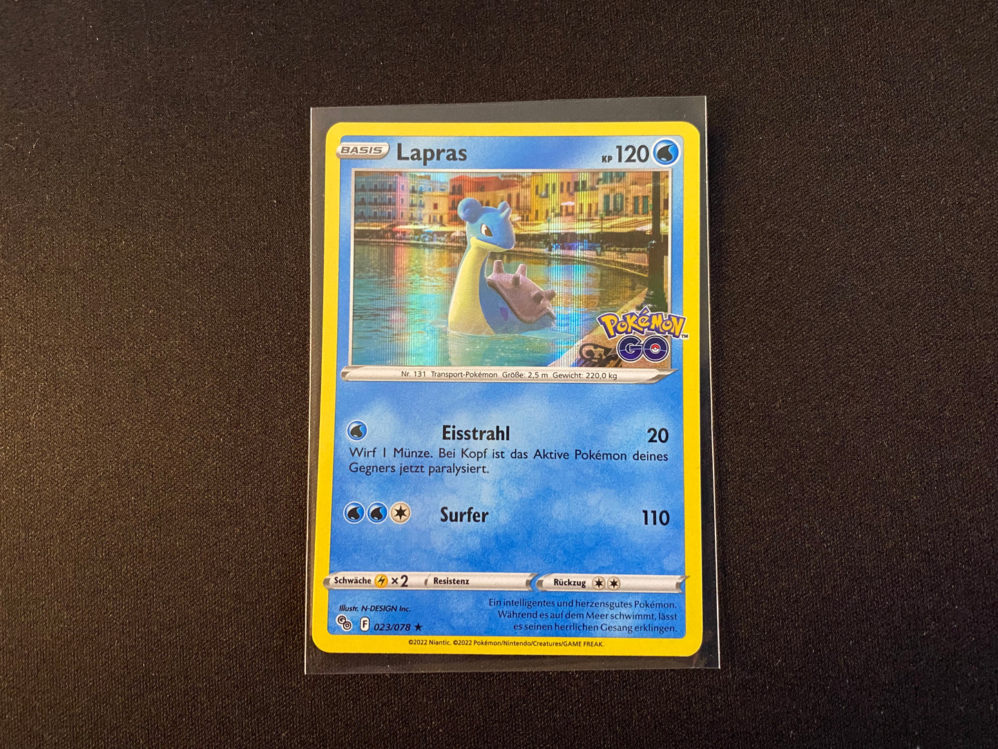 Pokemon GO Lapras 023/078 Deutsch HOLO Boosterfrisch Selten Near Mint