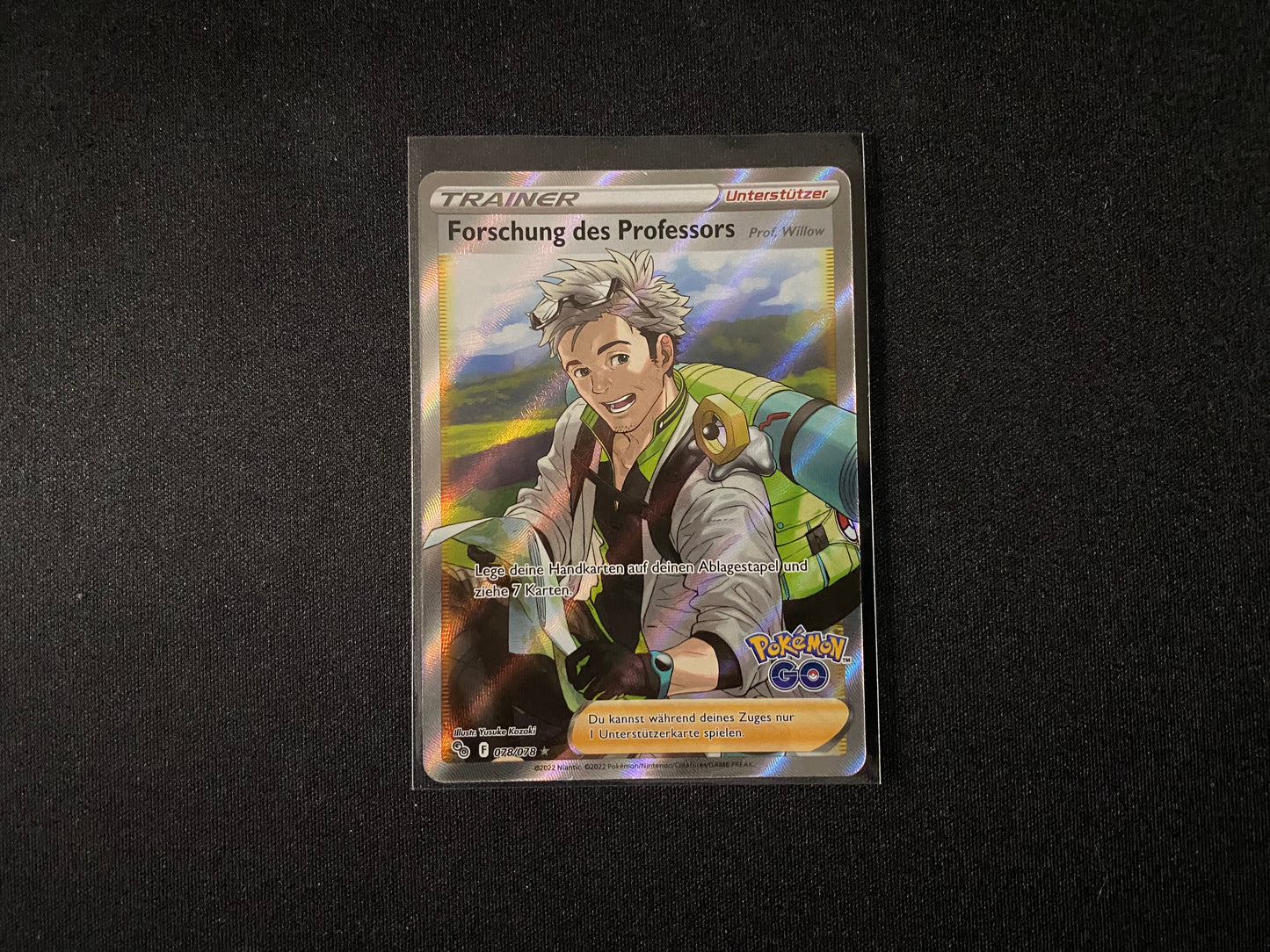 Pokemon Go Forschung des Professors 078/078 - Deutsch - Boosterfrisch - NM - Full Art