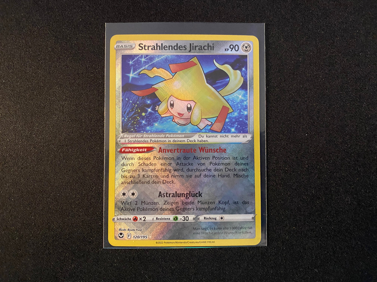 Pokemon Silberne Sturmwinde SWSH12 - Strahlendes Jirachi 120/195 - NM