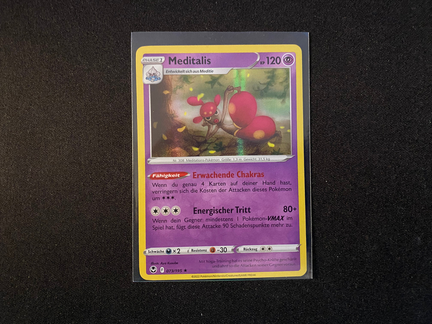 Pokemon Silberne Sturmwinde SWSH12 - Meditalis 073/195 - NM