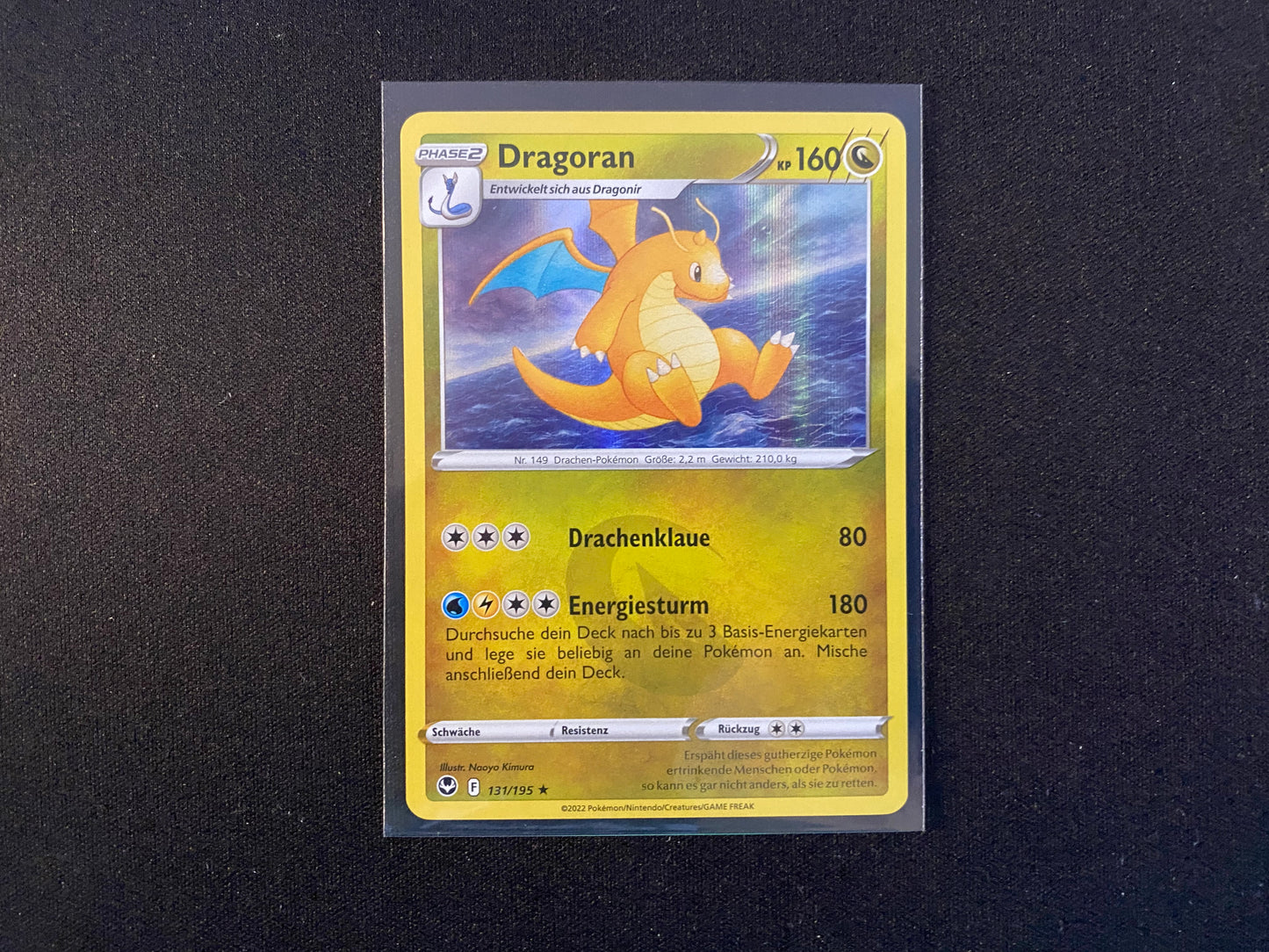 Pokemon Silberne Sturmwinde SWSH12 - Dragoran Holo 131/195 - NM