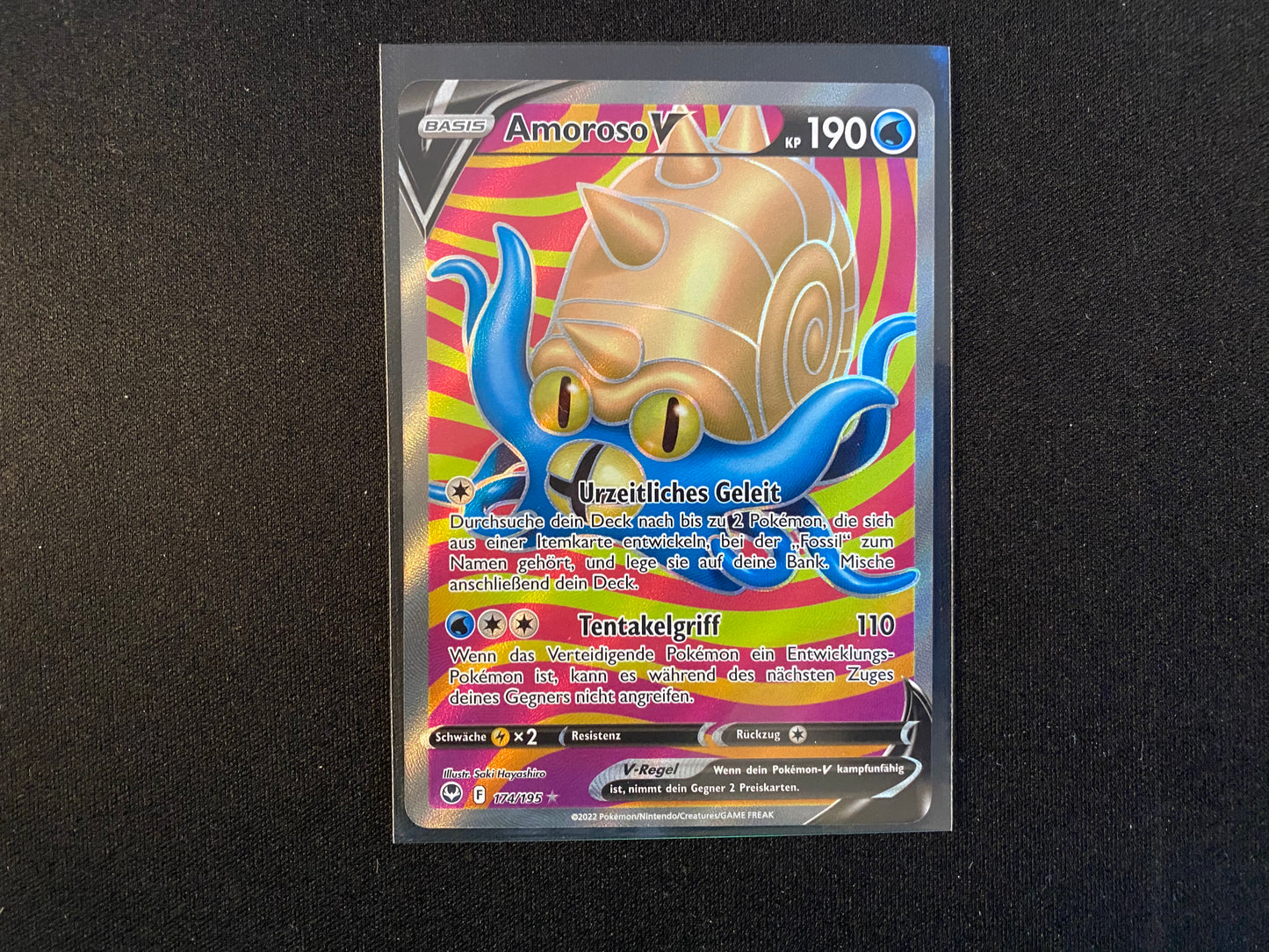 Pokemon Silberne Sturmwinde SWSH12 - Amoroso V Full Art 174/195 - NM