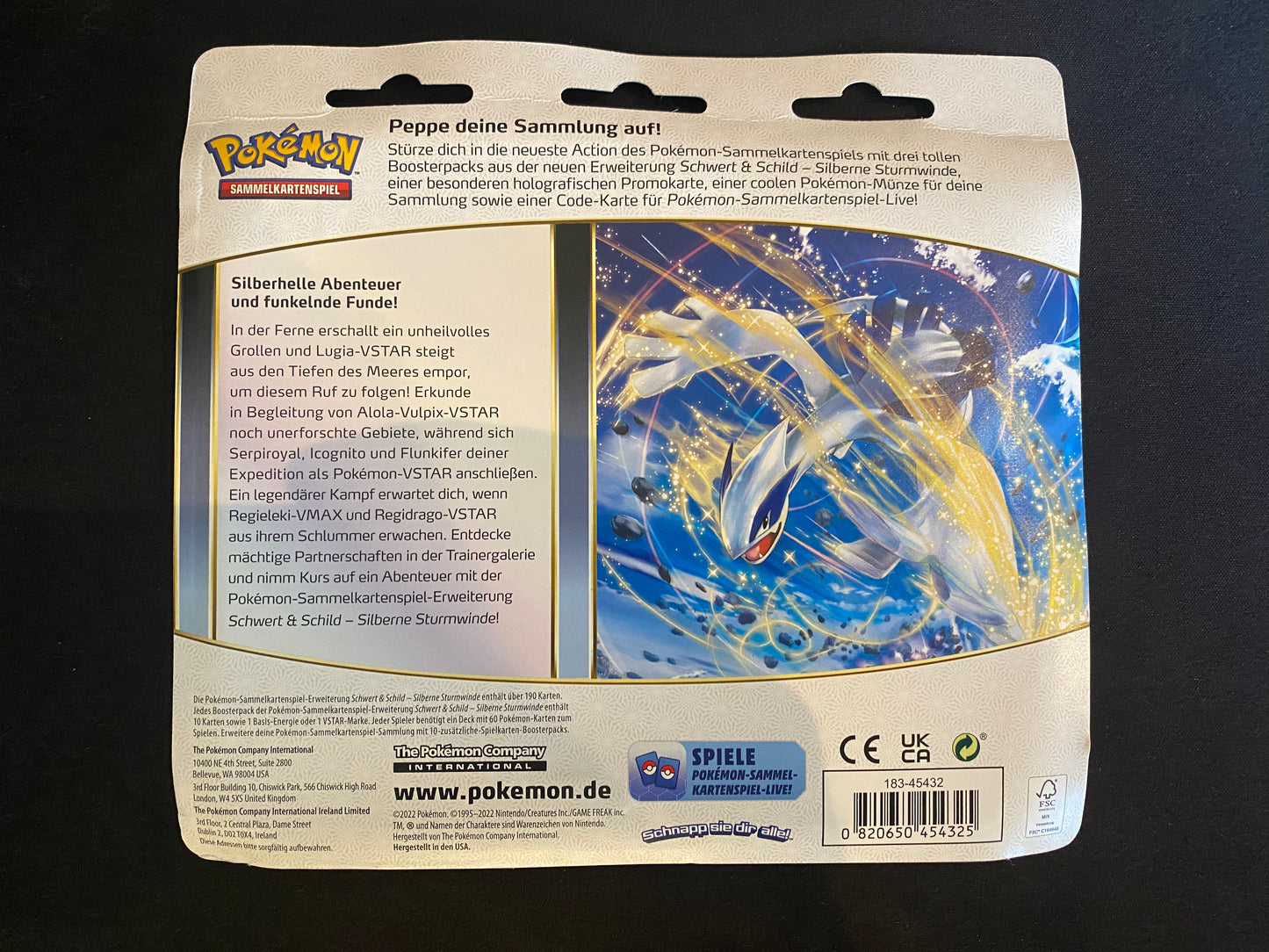 Pokémon SWSH12 Silberne Sturmwinde - 3-Pack Blister Togetic