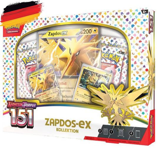 Karmesin & Purpur Pokemon 151 Zapdos ex Kollektion