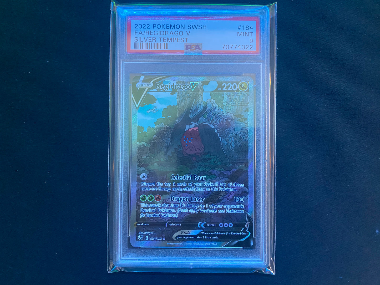 Regidrago V 184/195 - Silver Tempest - PSA 9