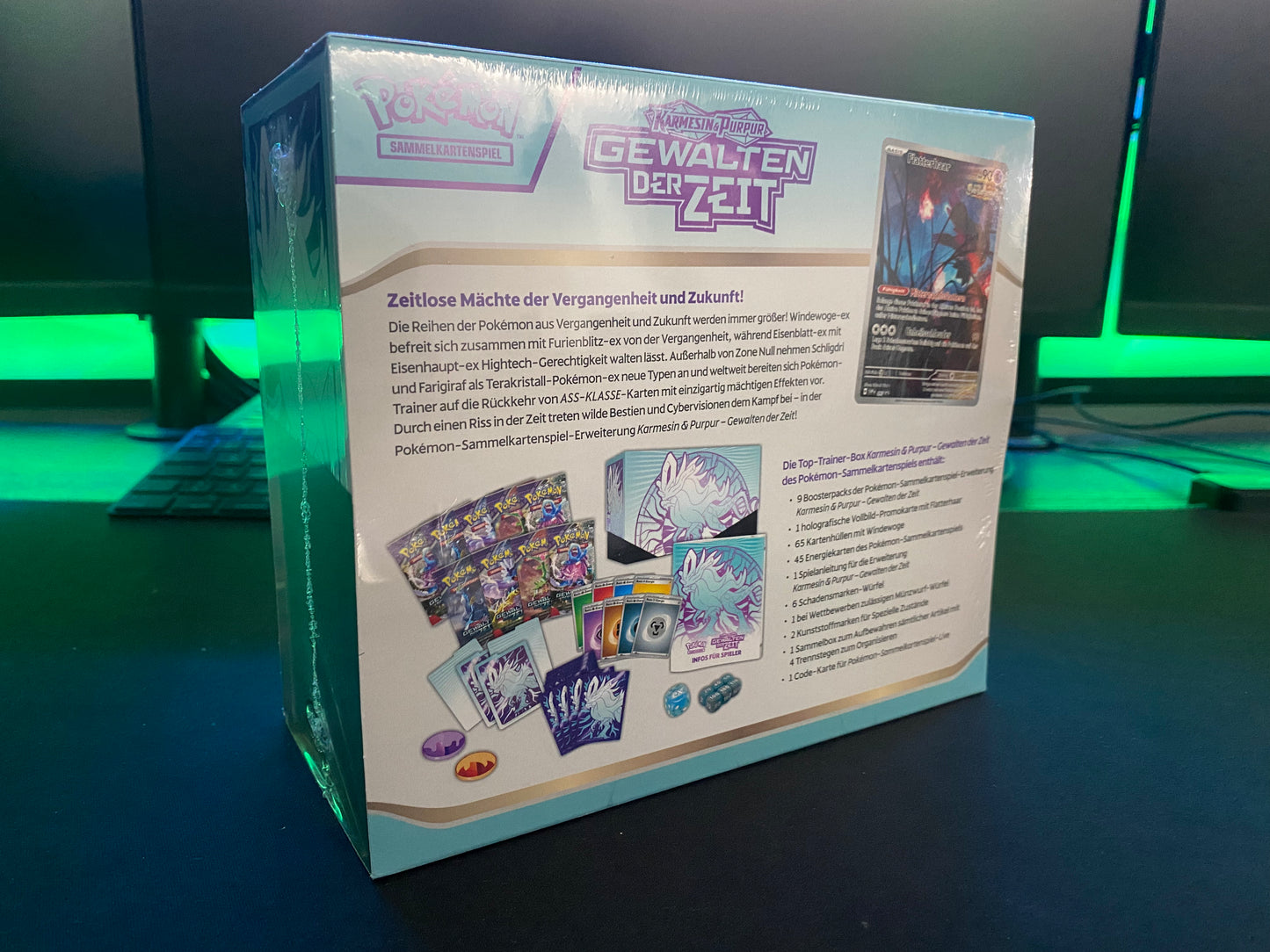 Pokémon KP05 Karmesin und Purpur Gewalten der Zeit - Windewoge - Top Trainer Box