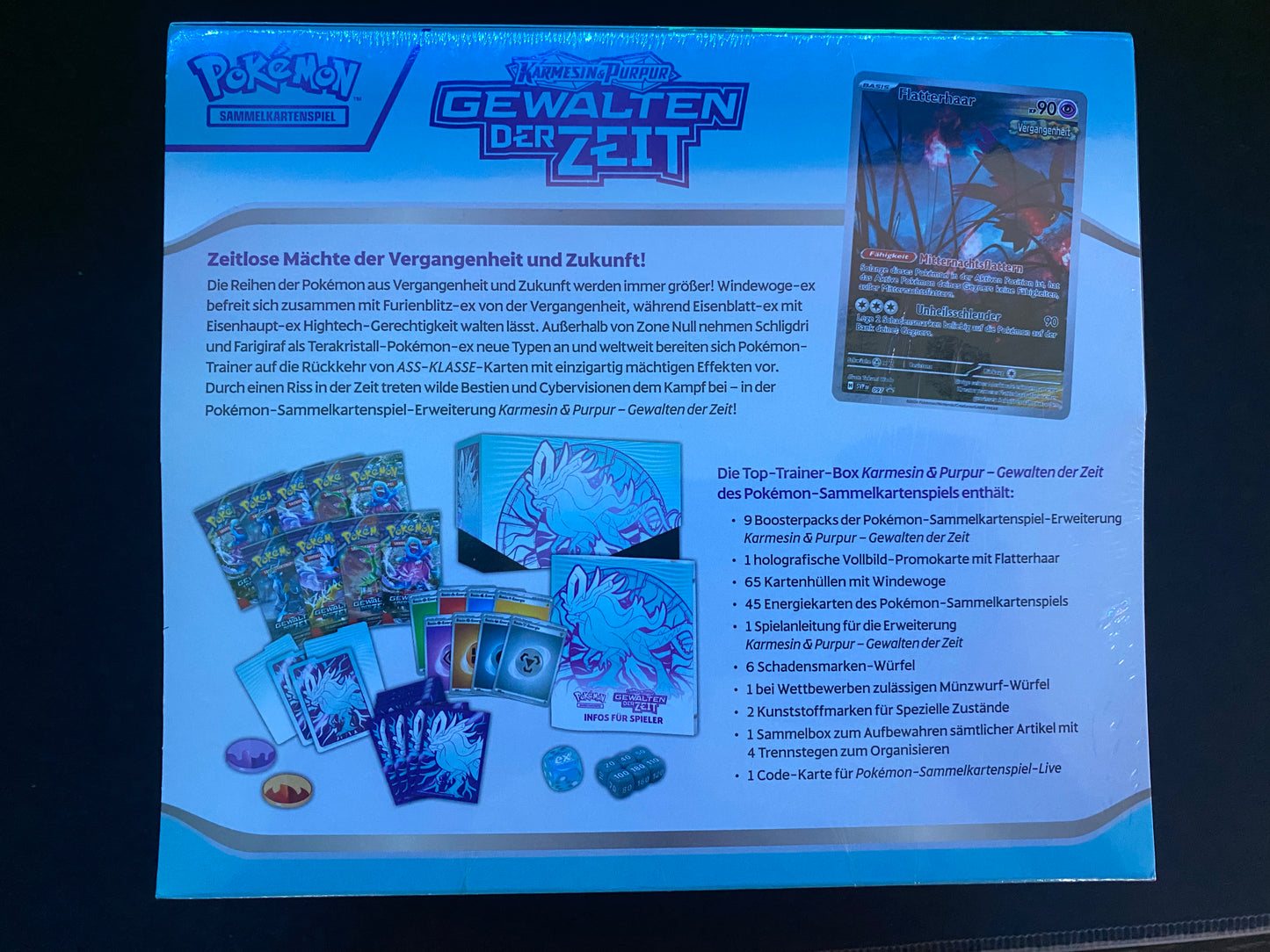 Pokémon KP05 Karmesin und Purpur Gewalten der Zeit - Windewoge - Top Trainer Box