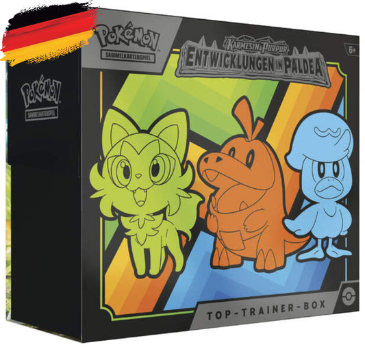 Pokémon KP02 Karmesin und Purpur Entwicklungen in Paldea - Top Trainer Box