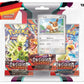 Pokémon KP03 Karmesin und Purpur - 3-Pack Blister Evoli