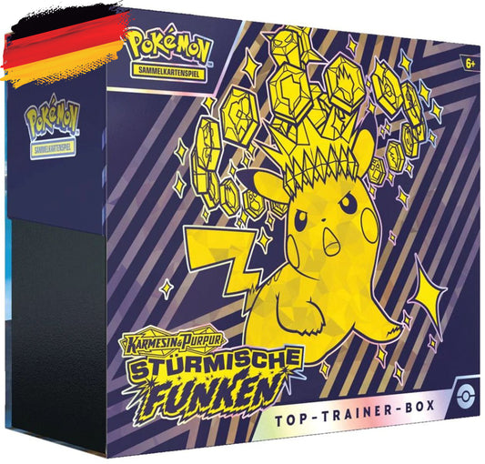 Pokémon KP08 Stürmische Funken- Top Trainer Box