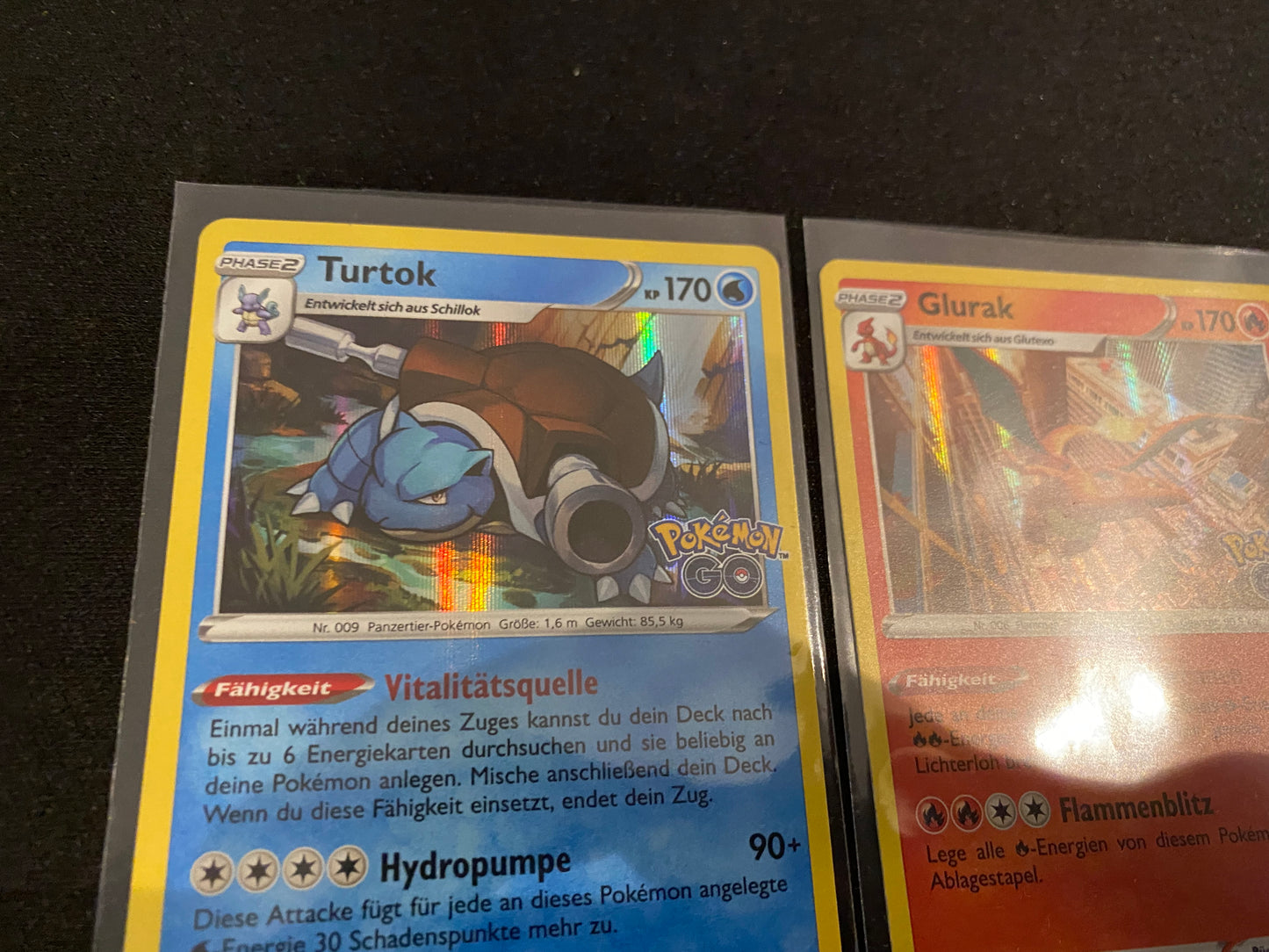 Pokémon GO Glurak Bisaflor Turtok Holo Set DE NM Boosterfrisch 017/010/003/078