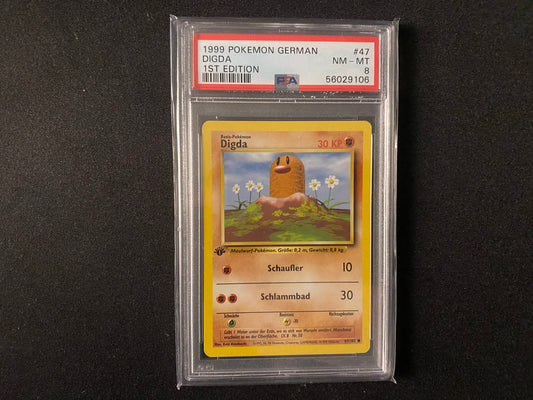 Digda 47/102 - Base Set - 1. Edition - PSA 8