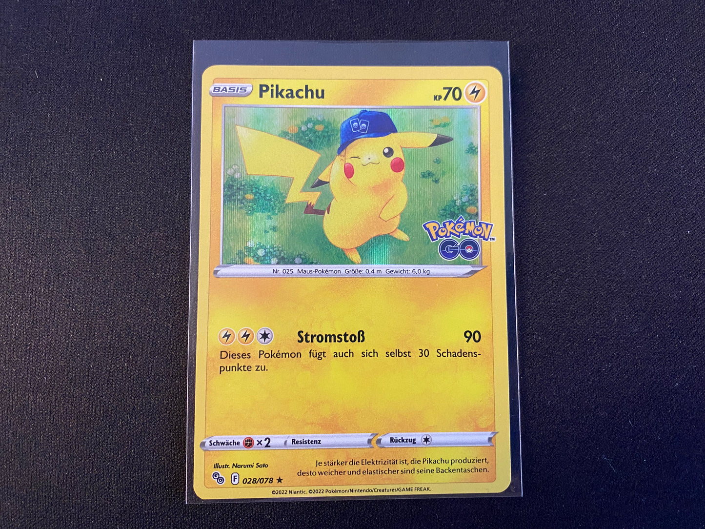 Pokemon Pikachu 028/078 Deutsch HOLO Boosterfrisch Selten Near Mint