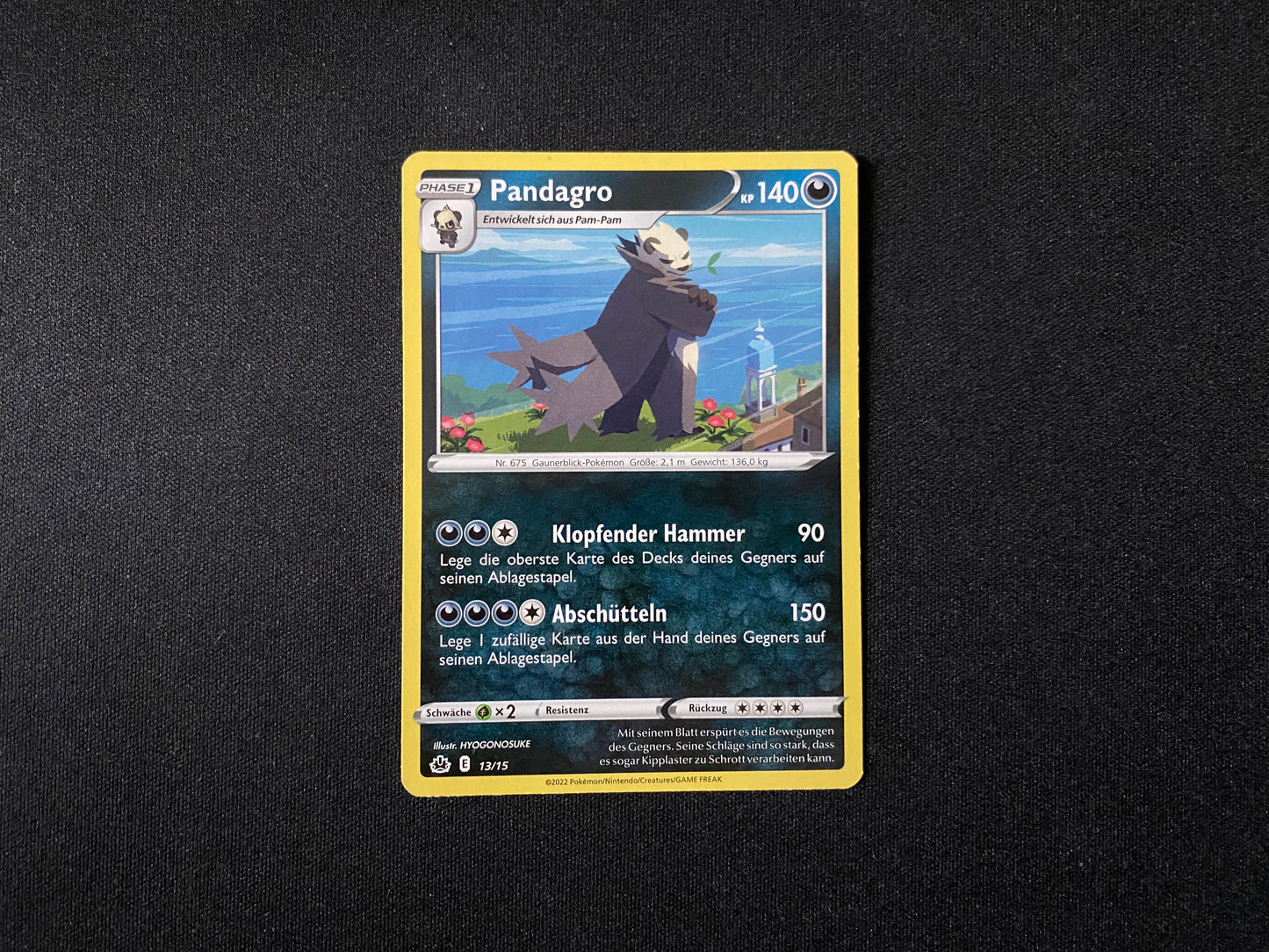 Pokemon McDonalds 2022 Pandagro 13/15 - Deutsch - Boosterfrisch - NM