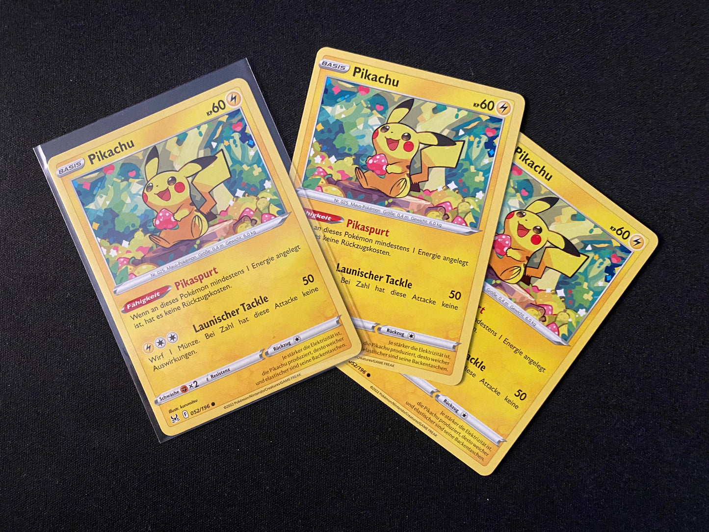 Pokemon Verlorener Ursprung SWSH11 - Pikachu 052/196 - NM