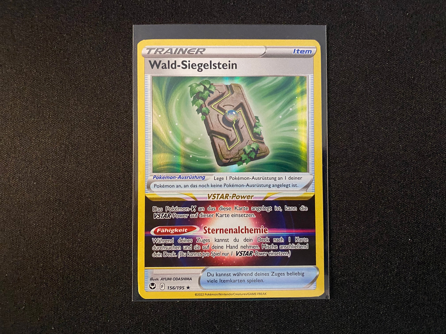 Pokemon Silberne Sturmwinde SWSH12 - Wald-Siegelstein 156/195 - NM