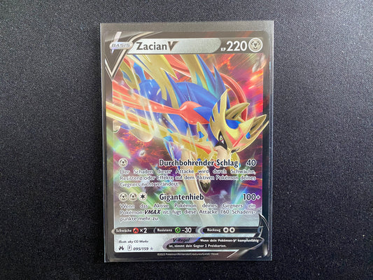 Pokemon Zenit der Könige SWSH12.5 - Zacian V 095/159 - NM