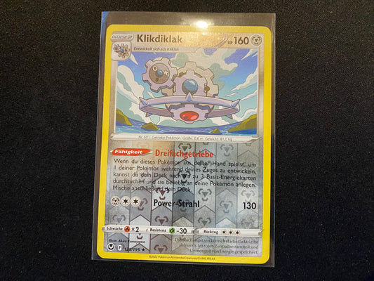 Pokemon Silberne Sturmwinde SWSH12 - Kliklak Reverse Holo 124/195 - NM