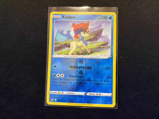 Pokemon Silberne Sturmwinde SWSH12 - Keldeo Reverse Holo 046/195 - NM