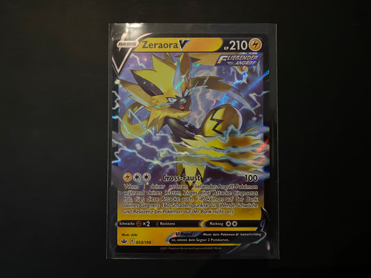 Pokemon Kampfstile SWSH5 - Zeraora V 053/196 - NM