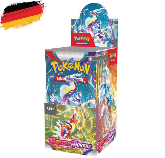 Pokémon KP01 Karmesin und Purpur - 18er Booster Display