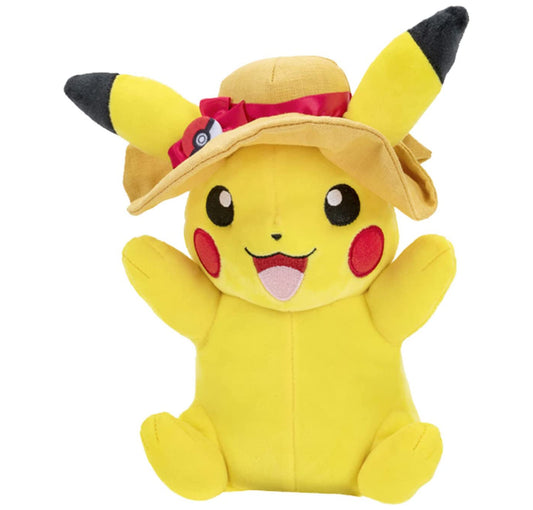 Pokémon Plüsch - Pikachu mit Sommerhut 20cm