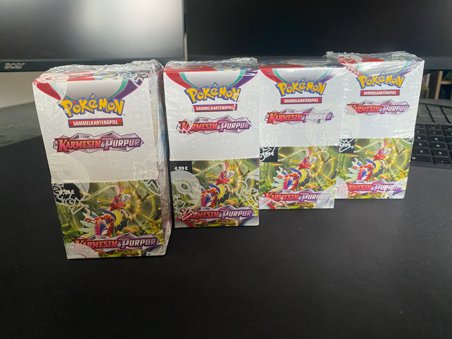 Pokémon KP01 Karmesin und Purpur - 18er Booster Display