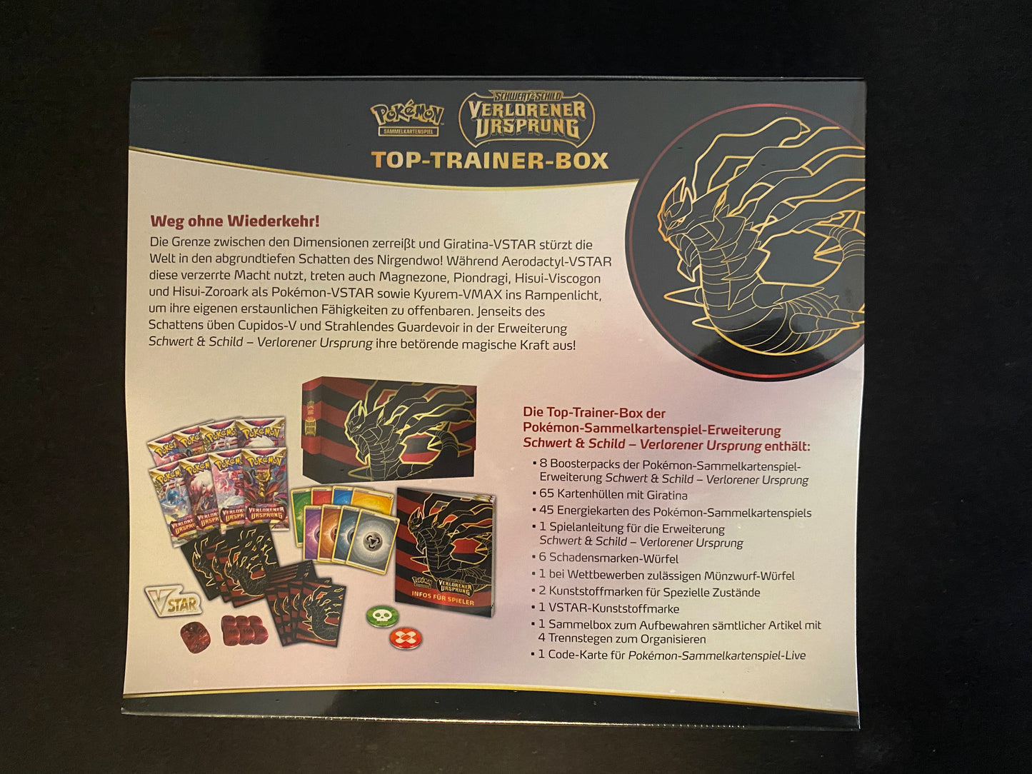 Pokémon SWSH11 Verlorener Ursprung - Top Trainer Box